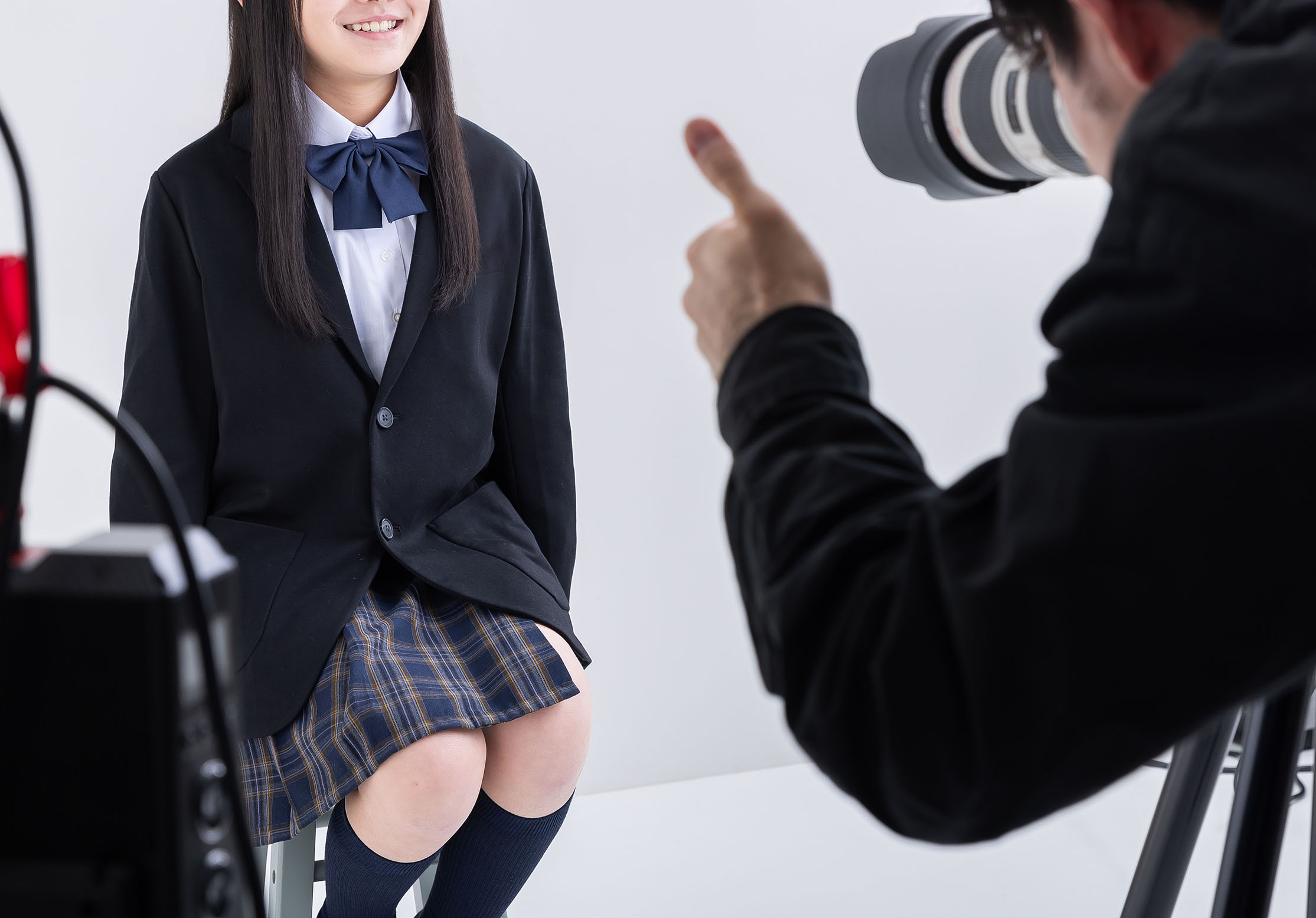 受験用証明写真のスクールフォト撮影